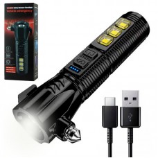Аварійний ліхтарик із стеклобоєм COB-LED 22018 USB