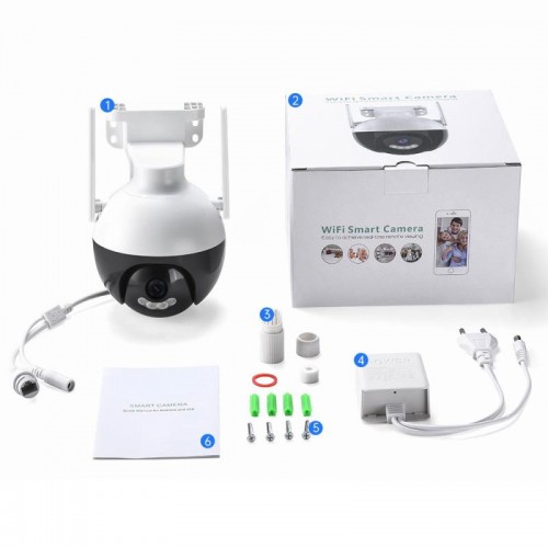 Вулична WiFi камера відеоспостереження 4MP, Smart Net Camera