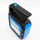 Ручний ліхтар USB із сонячною панеллю та повербанком, 1200мАч, COB+LED, JD-925, Синій