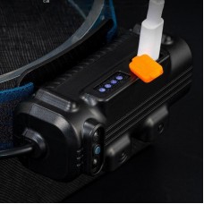 Налобний ліхтар BL-W691-2COB з USB зарядкою, білий + червоний