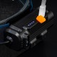 Налобний ліхтар (білий + червоний + RGB), від USB, BL-W691-2COB