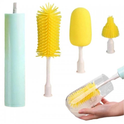 Електрична щітка для миття посуду з 3 насадками BRUSH AND412