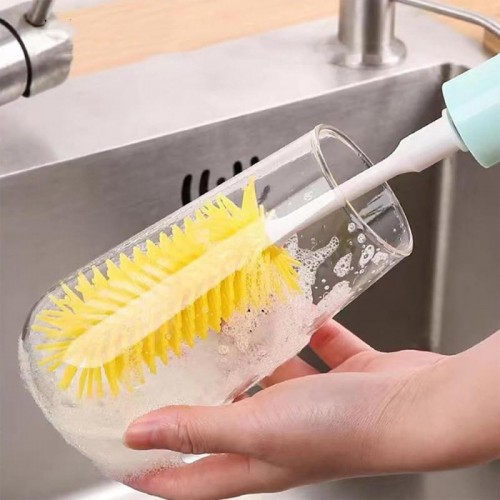 Електрична щітка для миття посуду з 3 насадками BRUSH AND412