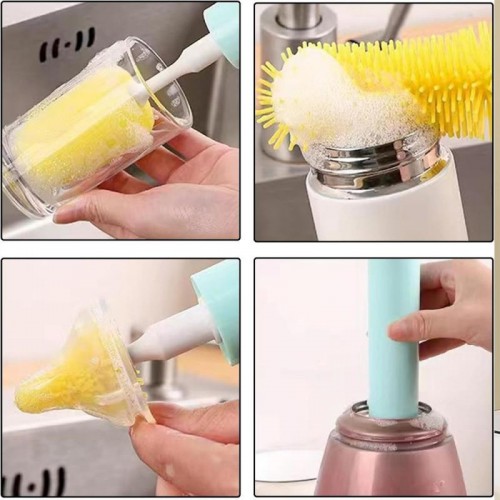 Електрична щітка для миття посуду з 3 насадками BRUSH AND412