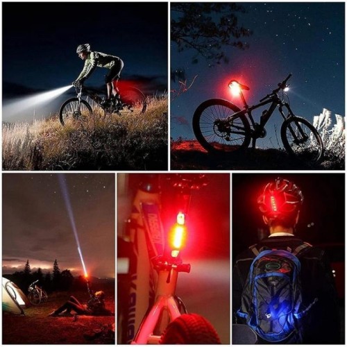 Велосипедный комплект велофара + стоп сигнал 1803-1-XPE + STOP-5LED Велосипедный комплект велофара + стоп сигнал 1803-1-XPE + STOP-5LED