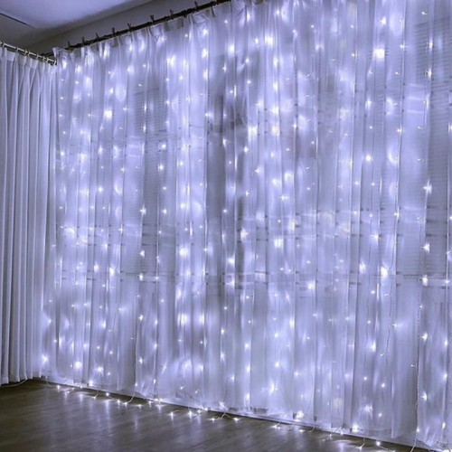 Гирлянда Штора от сети, 3х2 м, 272 Led, Белый, AD-50542