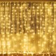 Гірлянда штора від мережі 3х1, 5 м, 240 LED, Тепле світло