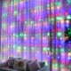 Гірлянда штора від мережі, 3х3м, 360 LED, AD-50568, Різнокольорове світло