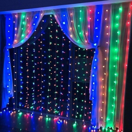 Гирлянда штора от сети, 2х2 м Водопад RD-080, 240LED, RGB Гирлянда штора от сети, 2х2 м Водопад RD-080, 240LED, RGB