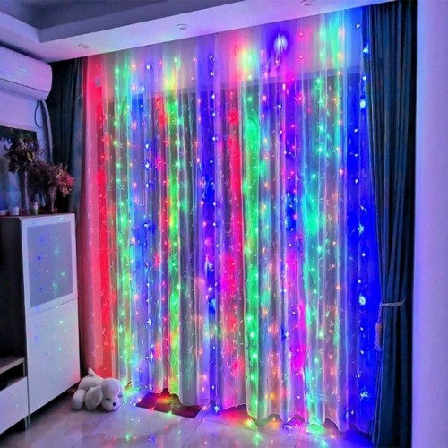 Гирлянда штора от сети, 2х2 м Водопад RD-080, 240LED, RGB Гирлянда штора от сети, 2х2 м Водопад RD-080, 240LED, RGB