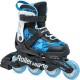 Раздвижные детские ролики Rollerblade Microblade SL размер 28-32 черно-голубые