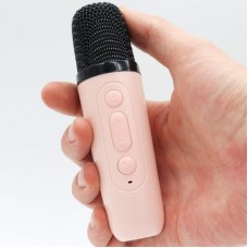 Дитяче караоке К12 з 2 мікрофонами рожеве - Bluetooth колонка