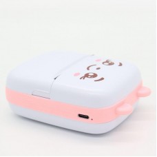 Портативний міні принтер з Bluetooth + рулон паперу AD-2213, Рожевий