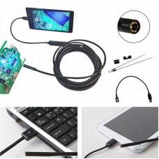Эндоскоп для смартфона 5м с гибким кабелем и LED подсветкой