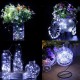 Гирлянда нить Роса от USB, 50м, 500LED + пульт, Холодный белый