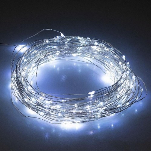 Гирлянда нить Роса от USB, 50м, 500LED + пульт, Холодный белый Гирлянда нить Роса от USB, 50м, 500LED + пульт, Холодный белый