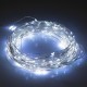 Гирлянда нить Роса от USB, 50м, 500LED + пульт, Холодный белый
