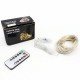 Гирлянда нить Роса от USB, 50м, 500LED + пульт, Холодный белый