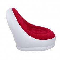 Надувний диван-крісло з пуфиком для ніг 99х130х76см Air Sofa, Червоний