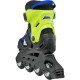 Дитячі фітнес ролики Rollerblade Microblade Синьо-салатові 33-36,5