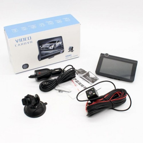 Автомобильный видеорегистратор 4, 3 камеры, Full HD, SD319/z233D