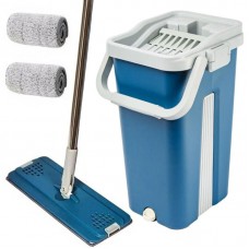 Швабра з відром 11л та відиском Cleaning Mop 2 насадки Синя