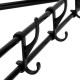 Кутова вішалка для одягу та взуття 170х43х43см, 3 полиці, Corner coat rack, Чорна