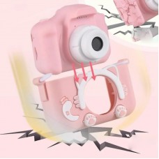 Дитячий фотоапарат з USB та автофокусом, «Котик» ET015 Cat, Рожевий
