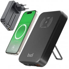 Беспроводное зарядное устройство PD 30W (USB + 2xType-C) от 220В, Budi