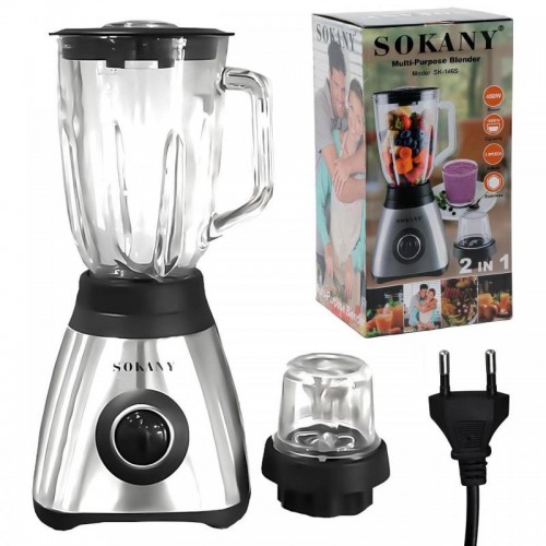 Блендер стационарный 2в1, 450Вт, 1,5л, SOKANY SK-146S