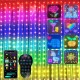 Смарт гірлянда Штора від USB, 2х2м, 400 LED, з пультом, Різнокольорова