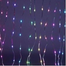 Смарт гірлянда Штора від USB 2х2м 400 LED з пультом Різнокольорова