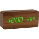 Настольные часы с LED подсветкой и датчиком температуры, с USB, VST-862-5