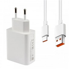 Адаптер USB Type-C 33W з кабелем для швидкого заряджання