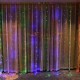 Гирлянда Водопад штора, от сети, 3х3м 480LED, Разноцветный / Светодиодая гирлянда / Гирлянда светодиодная