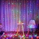 Гирлянда Водопад штора, от сети, 3х3м 480LED, Разноцветный / Светодиодая гирлянда / Гирлянда светодиодная