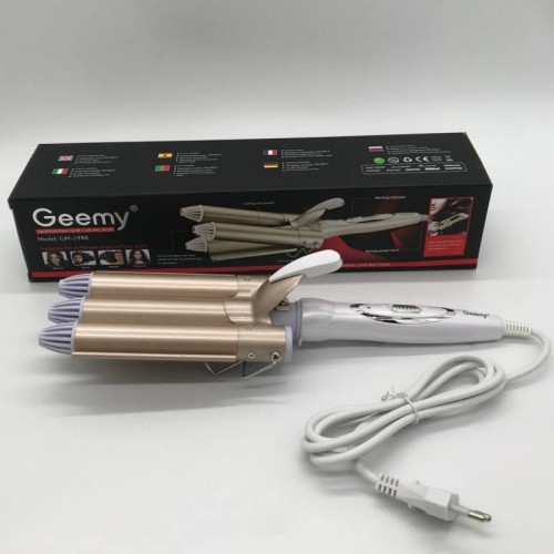 Профессиональная тройная плойка щипцы для укладки волос Geemy GM 1988