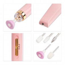 Портативный фрезер для маникюра и педикюра + 5 насадок, Flawless Salon Nails
