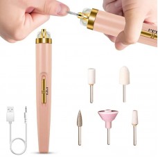 Портативный фрезер для маникюра и педикюра + 5 насадок, Flawless Salon Nails