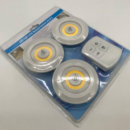 Комплект LED светильников 3 шт с пультом ДУ и таймером Комплект LED светильников 3 шт с пультом ДУ и таймером