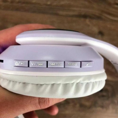 Бездротові Bluetooth навушники VZV-23M на 400 mah з вушками, фіолетовий Бездротові Bluetooth навушники VZV-23M на 400 mah з вушками, фіолетовий