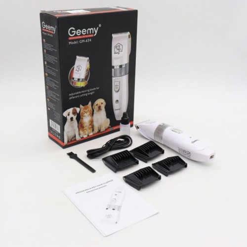 Беспроводная аккумуляторная машинка для стрижки животных, USB, GM 634