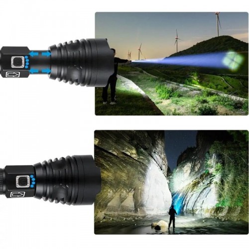 Мощный ручной фонарик на аккумуляторе + USB зарядка BL 601 P90