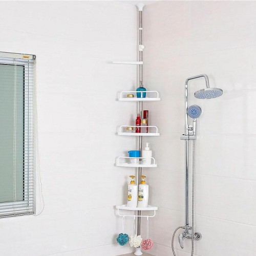 Угловая полка для ванной 4 яруса (260х33см), до 16кг, Multi Corner Shelf GY-18