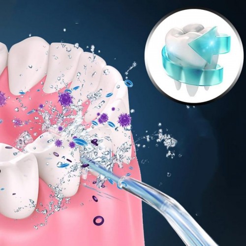 Портативний іригатор для ротової порожнини 230 мл Portable Oral Irrigator, Білий / Акумуляторний іригатор для зубів Портативний іригатор для ротової порожнини 230 мл Portable Oral Irrigator, Білий / Акумуляторний іригатор для зубів