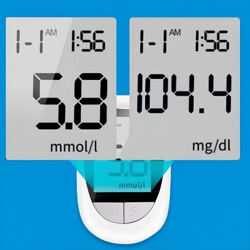 Апарат для вимірювання цукру + 50 тестів, від батарейки, JD-92