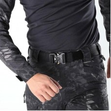 Чоловічий ремінь 125 см Tactical Belt, Оливковий / Тактичний ремінь армований з пряжкою Cobra