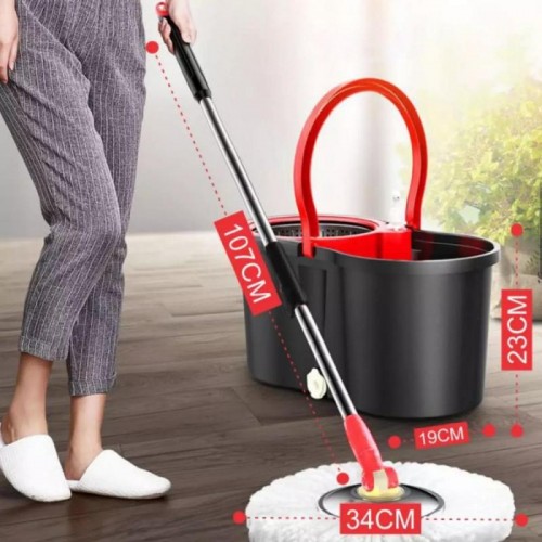 Комплект швабра с ведром и автоматическим отжимом 10л, Spin Mop 360