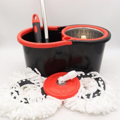Комплект швабра с ведром и автоматическим отжимом 10л, Spin Mop 360