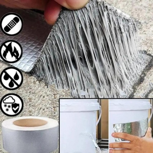 Міцна липка стрічка з алюмінієм, 10 м, BUTYL SELF-ADHESIVE Міцна липка стрічка з алюмінієм, 10 м, BUTYL SELF-ADHESIVE